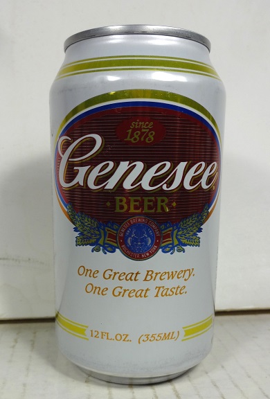 Genesee Beer - dark red oval